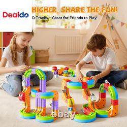 Upgrade Electric Train Set, 3D Infinity Track with Flexible Tracks for Kids, Cub