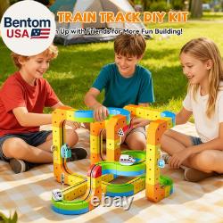 Upgrade Electric Train Set, 3D Infinity Track with Flexible Tracks for Kids, Cub