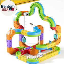 Upgrade Electric Train Set, 3D Infinity Track with Flexible Tracks for Kids, Cub