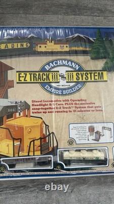 VTG Bachmann HO EZ TRACK TRAIN EMPIRE BUILDER JUMBO COMPLETE SET 6 Cars 97318