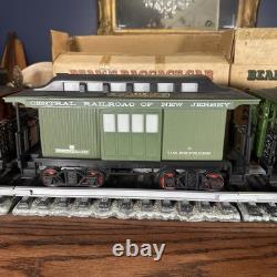 VTG Jim Bean Train Decanter Train Set Empty 7 Cars withtracks & Water Tower