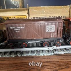 VTG Jim Bean Train Decanter Train Set Empty 7 Cars withtracks & Water Tower
