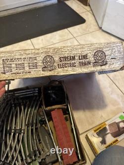 VTG Marx Stream Line Electrical Train Set Original Box Locomotive, 5 Cars, Track 4