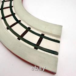 Villeroy & Boch Toy's Village Christmas Train Station Track Set Santa Porcelain