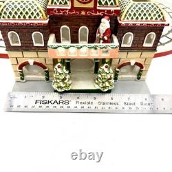 Villeroy & Boch Toy's Village Christmas Train Station Track Set Santa Porcelain