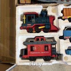 Vintage 1988 Playskool Express Train Set Box Car & Tracks Set-Works Holiday Toy