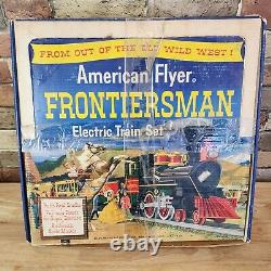 + Vintage American Flyer S Gauge Frontiersman Electric Train Set &Box NO TRACK 1