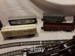 Vintage American Flyer set of train box cars, track, & misc. Collectibles. S gauge
