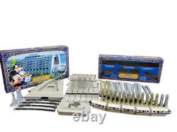 Vintage Disney 2' Contemporary Resort Theme Park & 14' Monorail Train Track Set