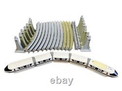 Vintage Disney 2' Contemporary Resort Theme Park & 14' Monorail Train Track Set