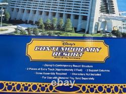 Vintage Disney 2' Contemporary Resort Theme Park & 14' Monorail Train Track Set