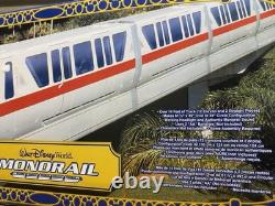 Vintage Disney 2' Contemporary Resort Theme Park & 14' Monorail Train Track Set