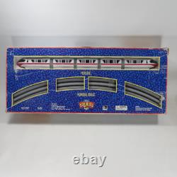 Vintage Disney World Red Stripe Monorail Train Toy Set 5' x 4' Oval Track w Box