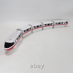 Vintage Disney World Red Stripe Monorail Train Toy Set 5' x 4' Oval Track w Box