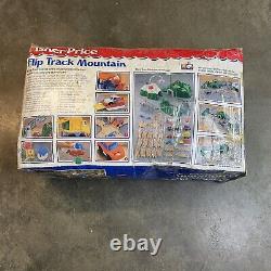 Vintage FISHER PRICE FLIP TRACK LOT Mountain Airport Rail & Road Train Track Set