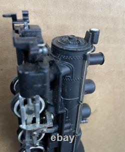 Vintage Gilbert HO train set with steam engine, 3 cars, and track. DC. #HO-320