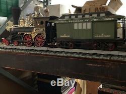 Vintage JIM BEAM 7pc Train Set Decanters, (6) Track, J. B. Turner Loco. Very HTF