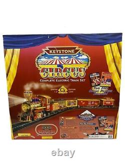 Vintage Keystone Circus Train Set Limited 1 of 2,500 G Scale Brand New In Box