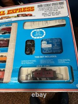 Vintage Life Like HO Santa Fe Super CannonBall Express Train Set Original Box
