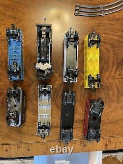 Vintage Lionel O Gauge Train Set. Track. Locomotive. Coal Car. Caboose. Trestle