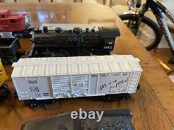 Vintage Lionel O Gauge Train Set. Track. Locomotive. Coal Car. Caboose. Trestle