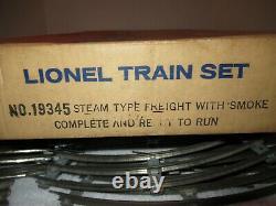 Vintage Lionel Train Set #19345 Steam Freight #239 with Smoke and track 1964