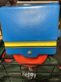 Vintage Little Tikes Ride On Train Complete Set 3 Cars Full figure 8 green track