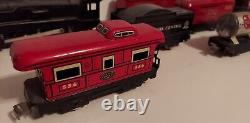 Vintage Louis Marx Electric Train Set with track original box untested