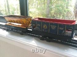 Vintage MARX Electric Toy Freight Train Set Loco, Cars, Track, Transformer