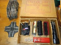 Vintage MARX Stream Line Steam Type Electrical Train Set withBox Track MINTY More