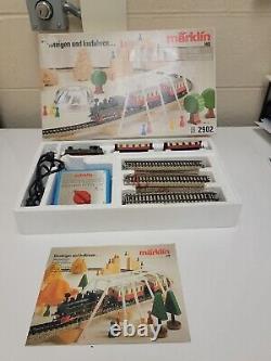 Vintage Marklin 2902 HO Train Set with3087 Engine +Coaches+Track Complete TESTED