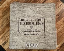 Vintage Marx Train Cars, Engines & Track in Marx Train Set Box 44100 (Untested)