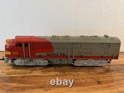 Vintage Marx Train Cars, Engines & Track in Marx Train Set Box 44100 (Untested)