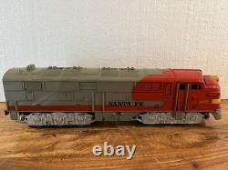 Vintage Marx Train Cars, Engines & Track in Marx Train Set Box 44100 (Untested)