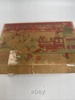Vintage Marx Wild West Train Set Train, Track & Figures