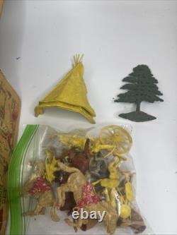 Vintage Marx Wild West Train Set Train, Track & Figures