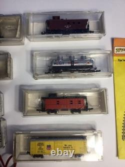 Vintage N Scale Train Set With Engine Cars And Tracks Tested Works