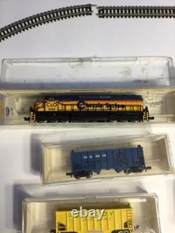 Vintage N Scale Train Set With Engine Cars And Tracks Tested Works