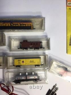 Vintage N Scale Train Set With Engine Cars And Tracks Tested Works