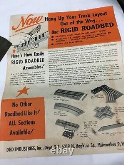 Vintage Rigid Roadbed Train Track lot 40pc Set for Lionel With connectors Left