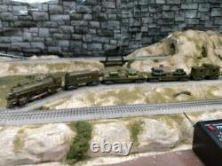 Vintage military marx 400 train set with transformer and track. Runs great