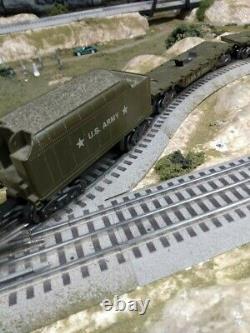 Vintage military marx 400 train set with transformer and track. Runs great
