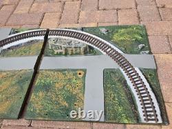 Vtg Ac Gilbert Co. 1964 (4) Piece Toy Train Railroad Track Layout Landscape Read