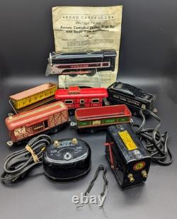 Vtg. Marx Stream Line #4923 Orig. Boxed Train Set with Marlines Locomotive, Tracks