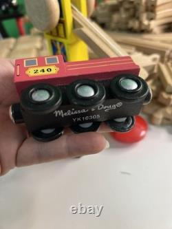 Wooden Train Railway Set 140+pcs Brio Compatible Track & Trains Melissa & Doug