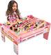 Wooden Train Set 75-piece Play Set With Tracks, Vehicles, Buildings, Character