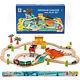 Wooden Train Set Track With Bridge Ramp Magnetic(4 Pcs An Order)