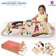 Wooden Train Set For Kids 130 Piece Railway Track Set, Ideal For Ages 3+ Years