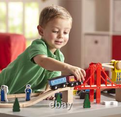 Wooden Train Set for Kids 130 Piece Railway Track Set, Ideal for Ages 3+ Years