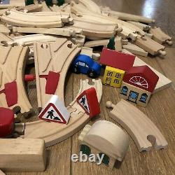 Wooden Train Track HUGE BUNDLE Job Lot Brio ELC BigJigs Thomas Compatible Set